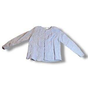 Vintage Allison Brooke Lilac Chenille Sweater 80s-90s Soft Ribbed Knit